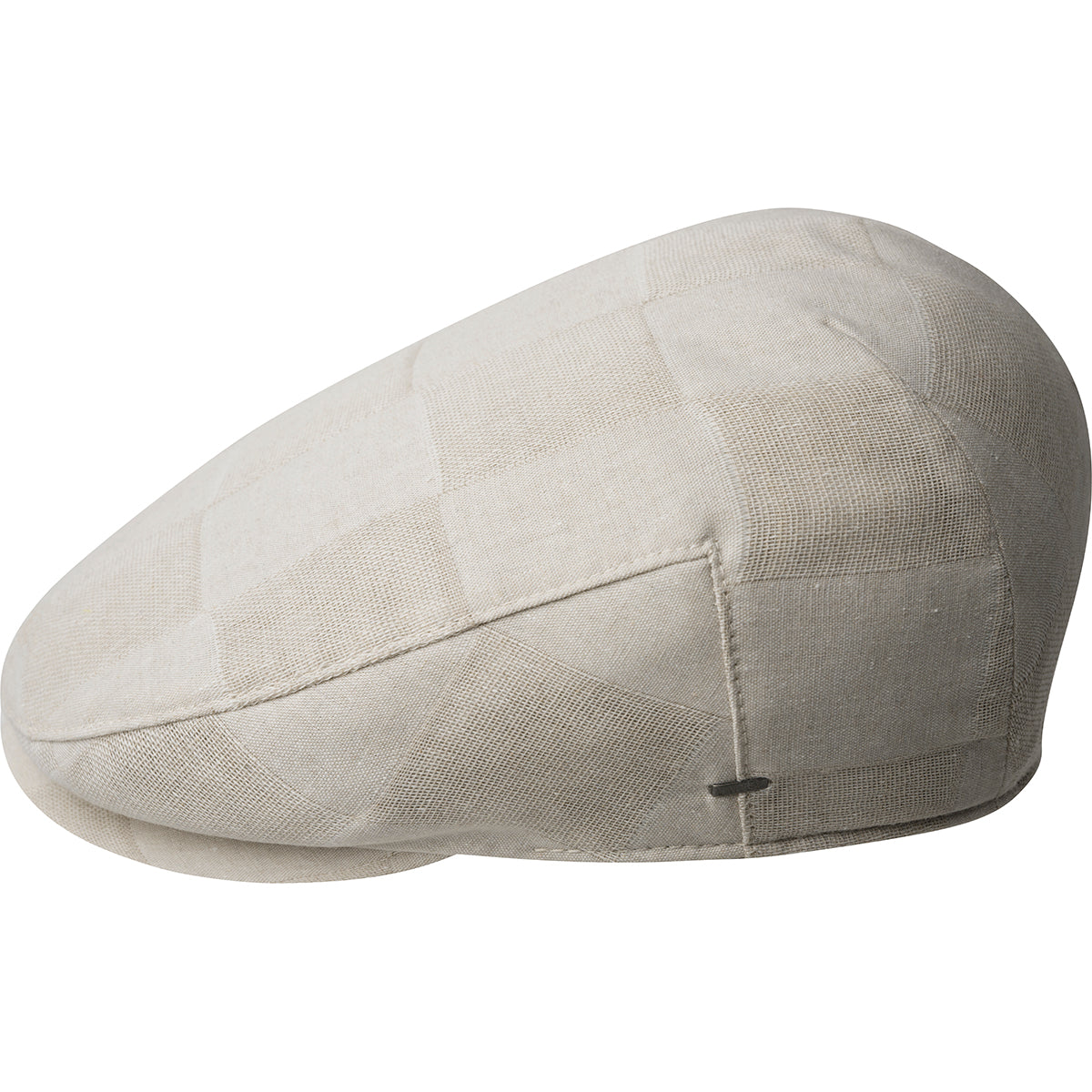 Bailey 1922 Clave flat cap in ecru checker weave